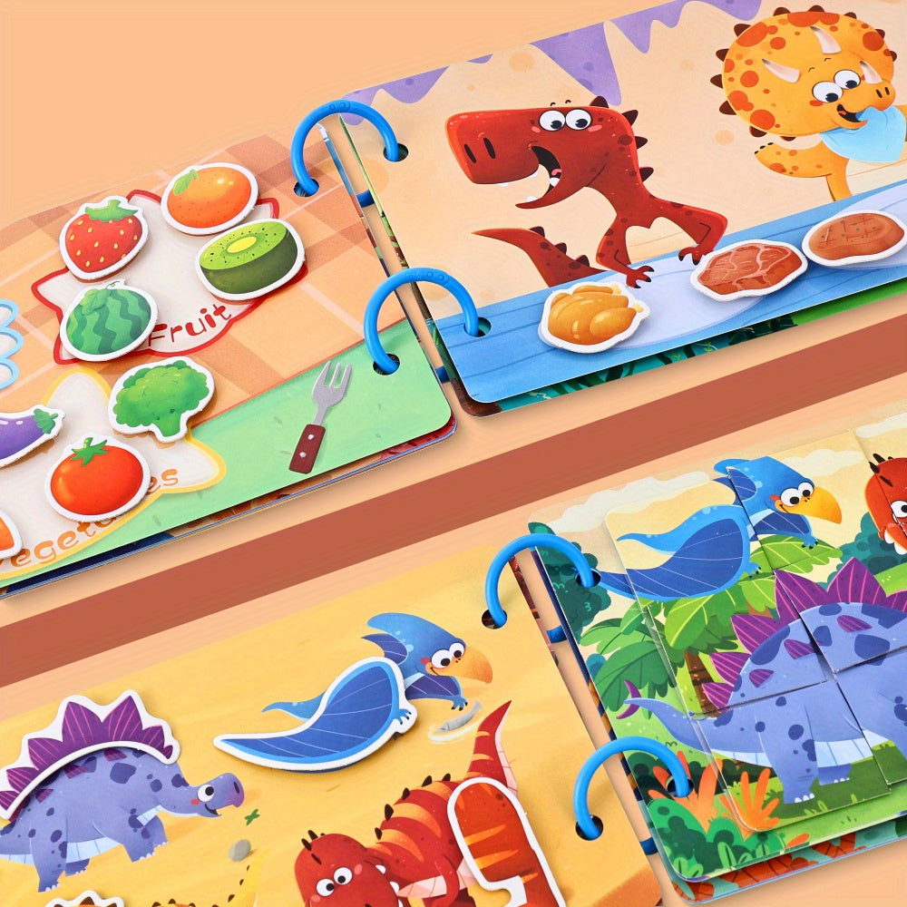 Kids' Quiet Busy Bus Sticker Puzzle Toy Book