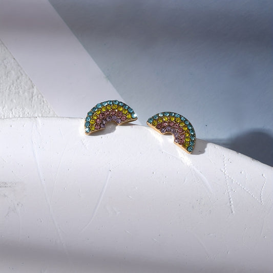 Little Rainbow Stud Earrings Gift For Girls