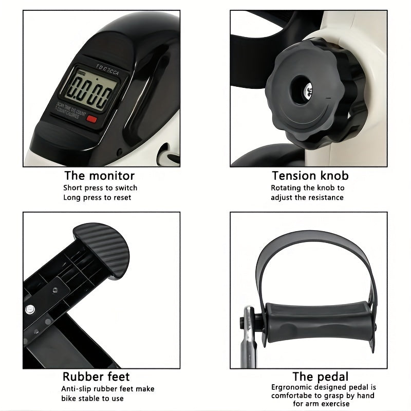 Mini Stepper Arm Leg Trainer LCD Display Indoor Training
