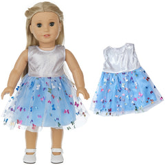 18 Inch Doll Sequin Tulle Skirt Set Doll Clothes