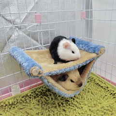 Double Layer Rat Hammock Cozy Bed for Small Pets