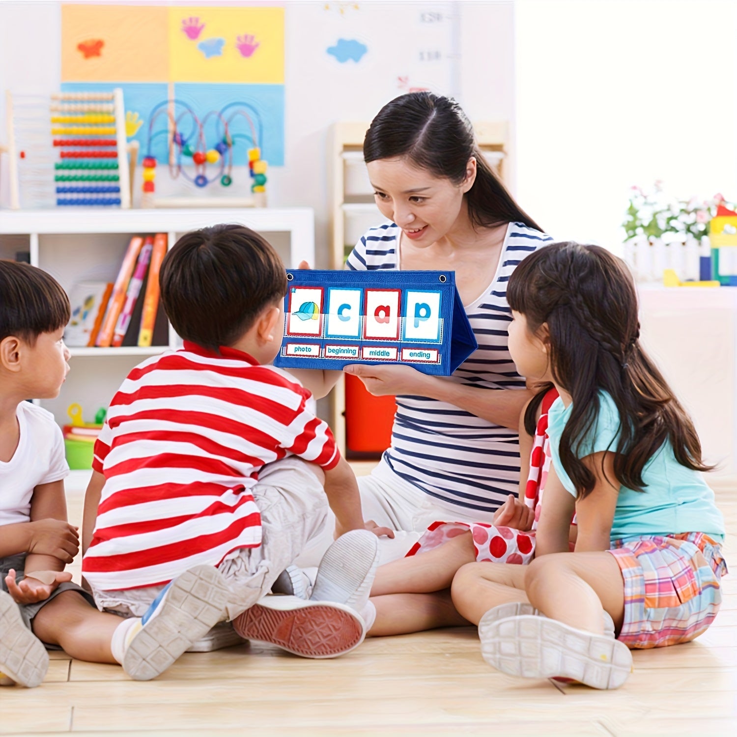 CVC Word Builder Cat Flashcards Matching Game
