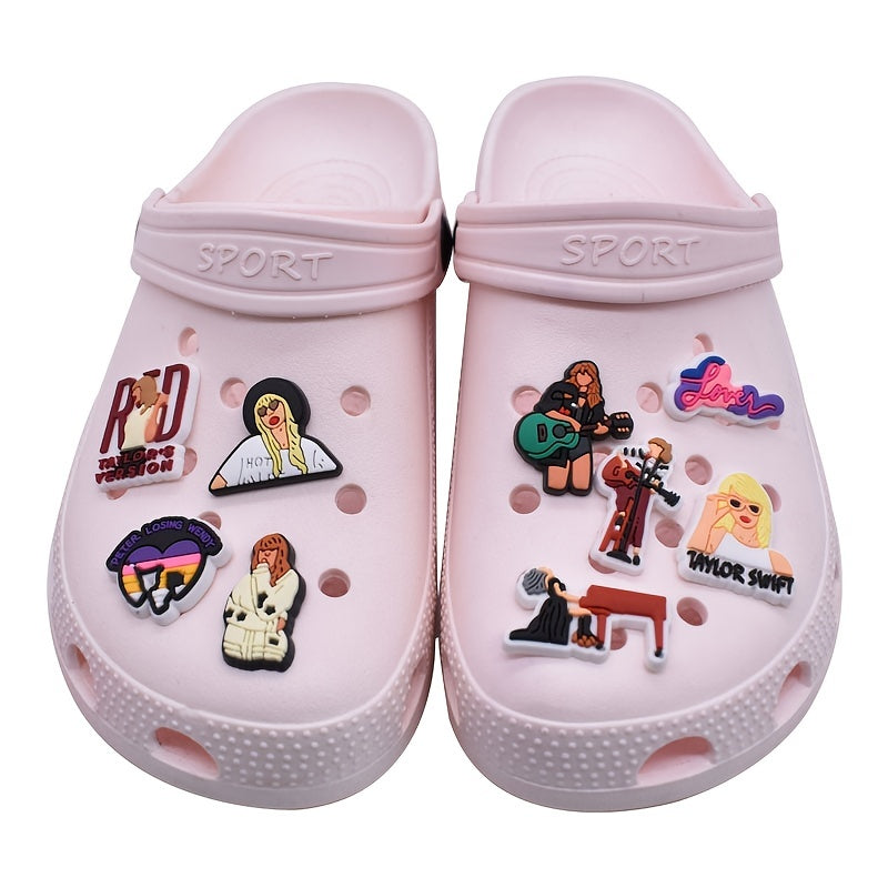 24pcs Singer Series Shoe Charms for Clogs & Slides