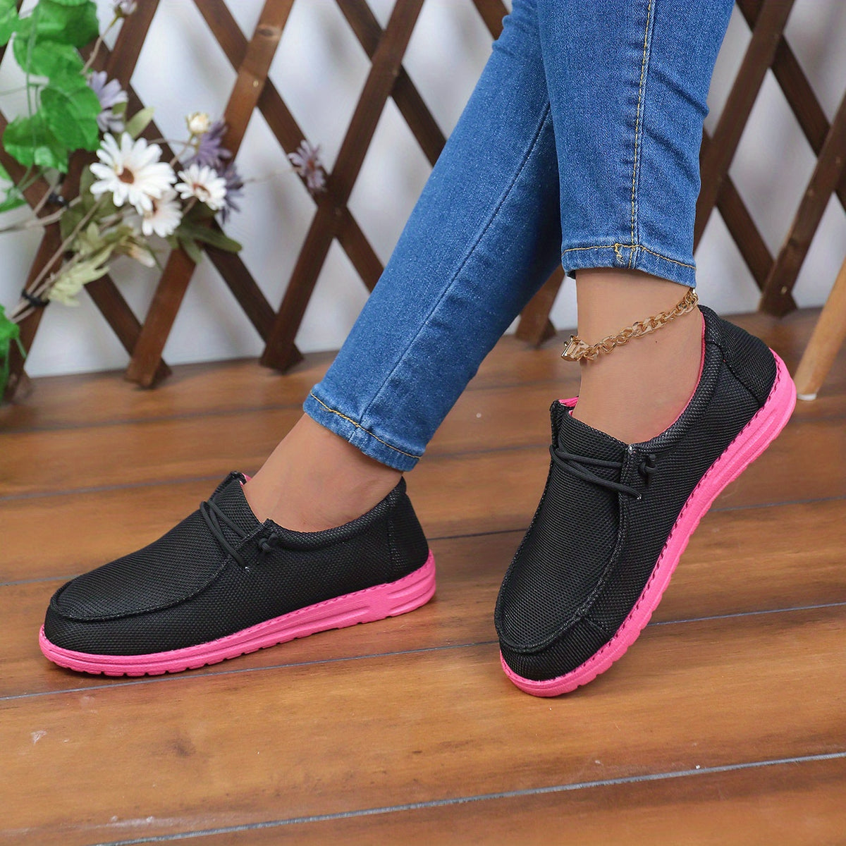 Women's Lightweight Comfortable Walking Shoes Non slip Outdoor Lazy Shoes