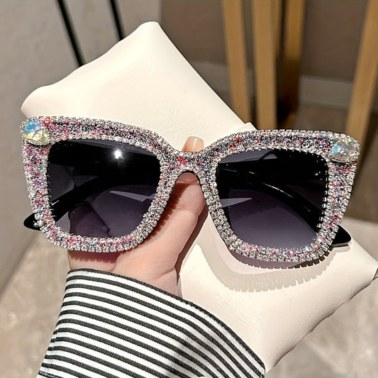 Glitter Cat Eye Sunglasses Rhinestone UV400 Sun Shades