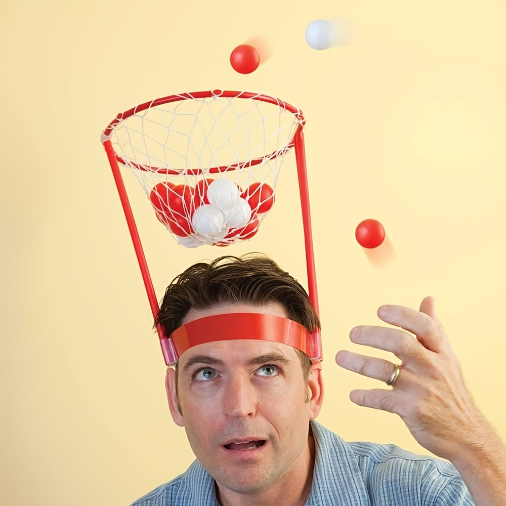 2 Pack Basketball Party Game - Adjustable Basket Net Headband
