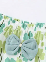 4pk Girls Triangle Panties Floral Print Elastic Waist Underwear Kids Clothes