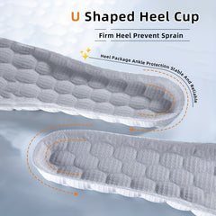 4D Orthopedic Soft Shock Absorption Running Shoe Pad Latex Insole
