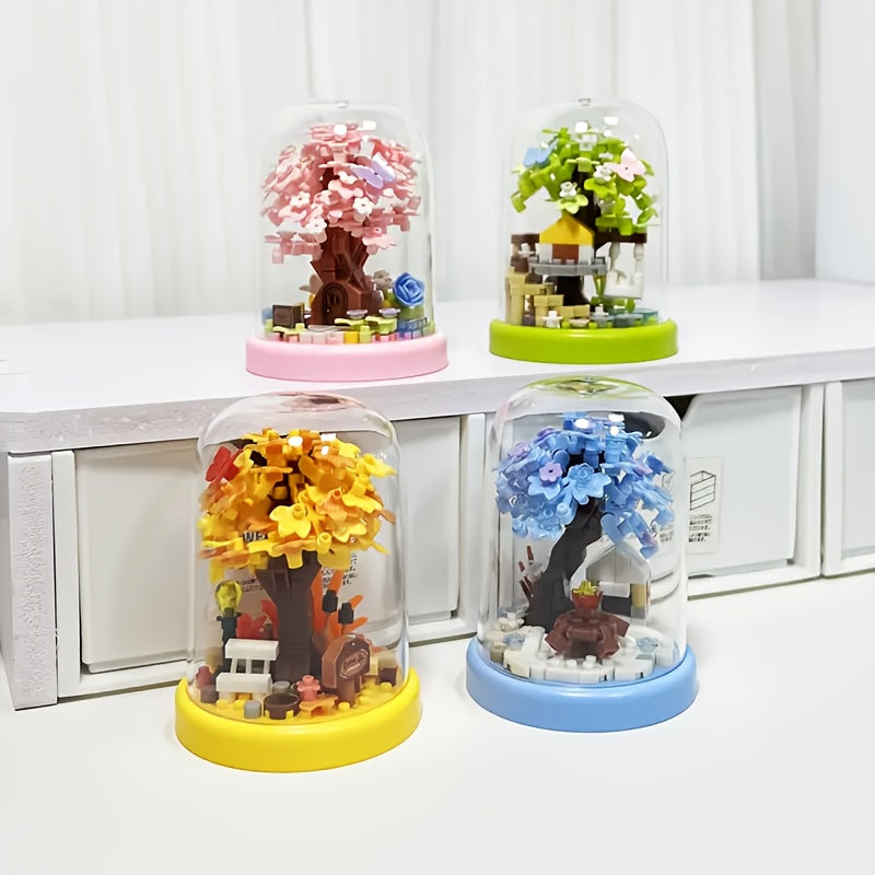 1K Building Blocks Set Garden Treehouse Educational Toy