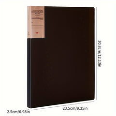 30pcs A4 Art Portfolio Folder 40 Pockets Protector File Storage Translucent Book