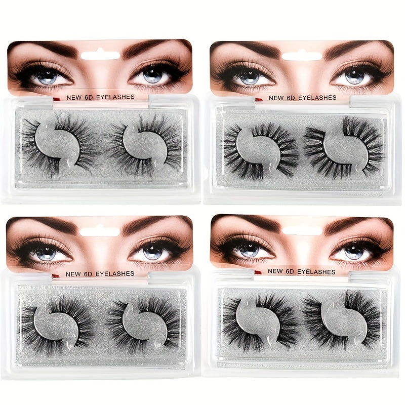 5D Cross False Eyelashes High Faux Mink Long Messy Eyelashes