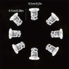 100pcs Resin Bullet Ear Plugs DIY Accessories