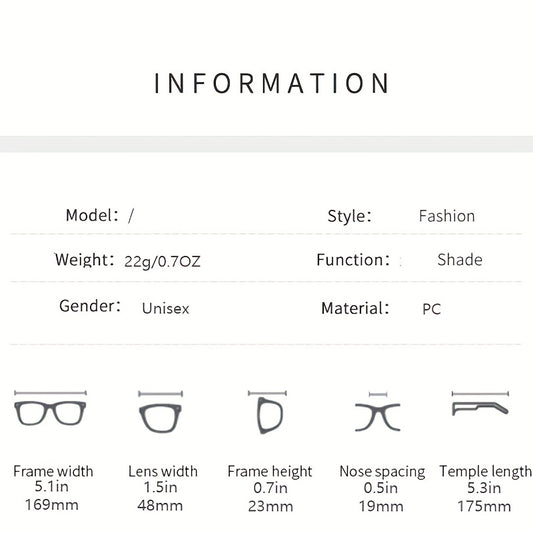 Frameless Connected Mixed Pentagram Metal Sunglasses