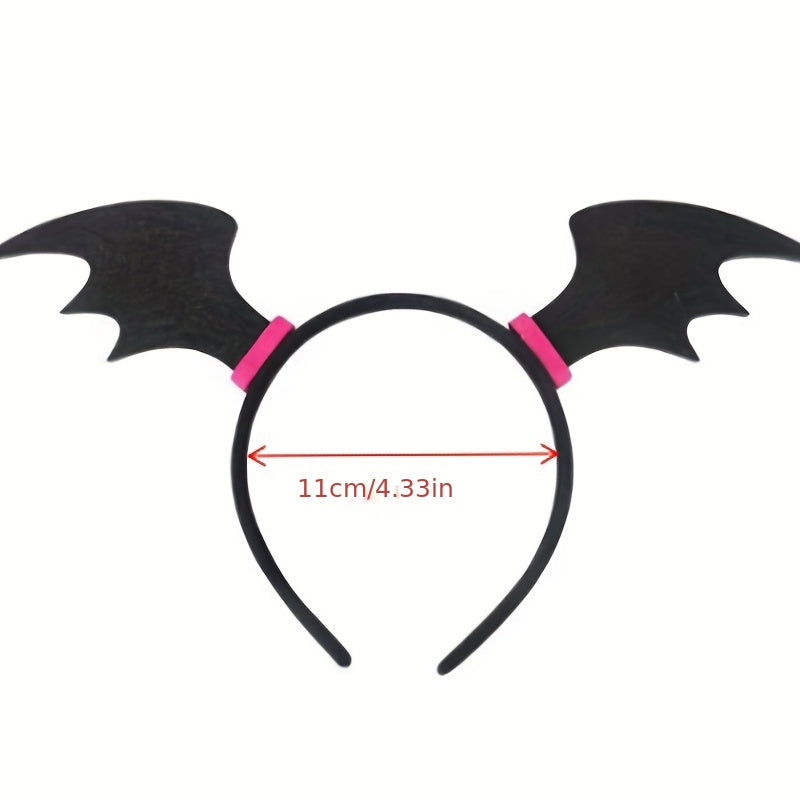 Gothic Cartoon Mask Bow Hairband Necklace Earrings Set