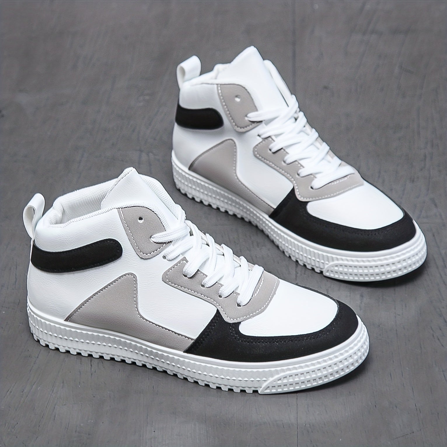 Men's High Top Skate Shoes Casual Anti Skid Sneakers