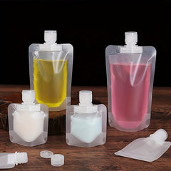 5pcs 30 50 100ml Transparent Refillable Bags Travel Set