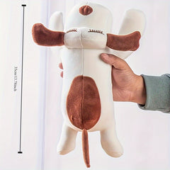 Green Cartoon Puppy Plush Dog Toy - No Batteries Needed