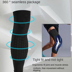 Basketball Knee Pads & Arm Sleeves Set Honeycomb Foam Compression Support