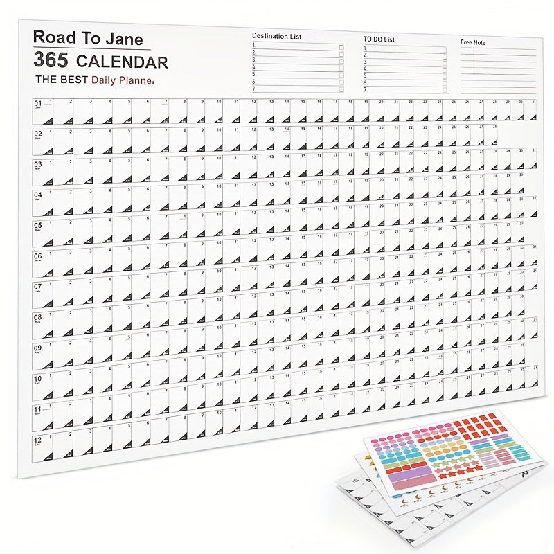 Annual English Desk Calendar Creative Planner