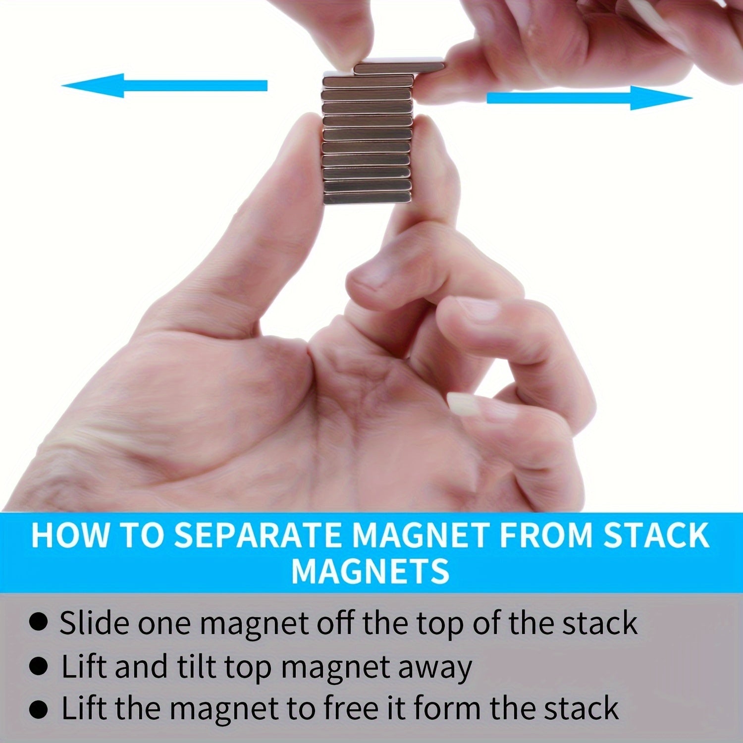 10pcs Neodymium Magnets 20x8x1.5mm Square Rare Earth Magnets