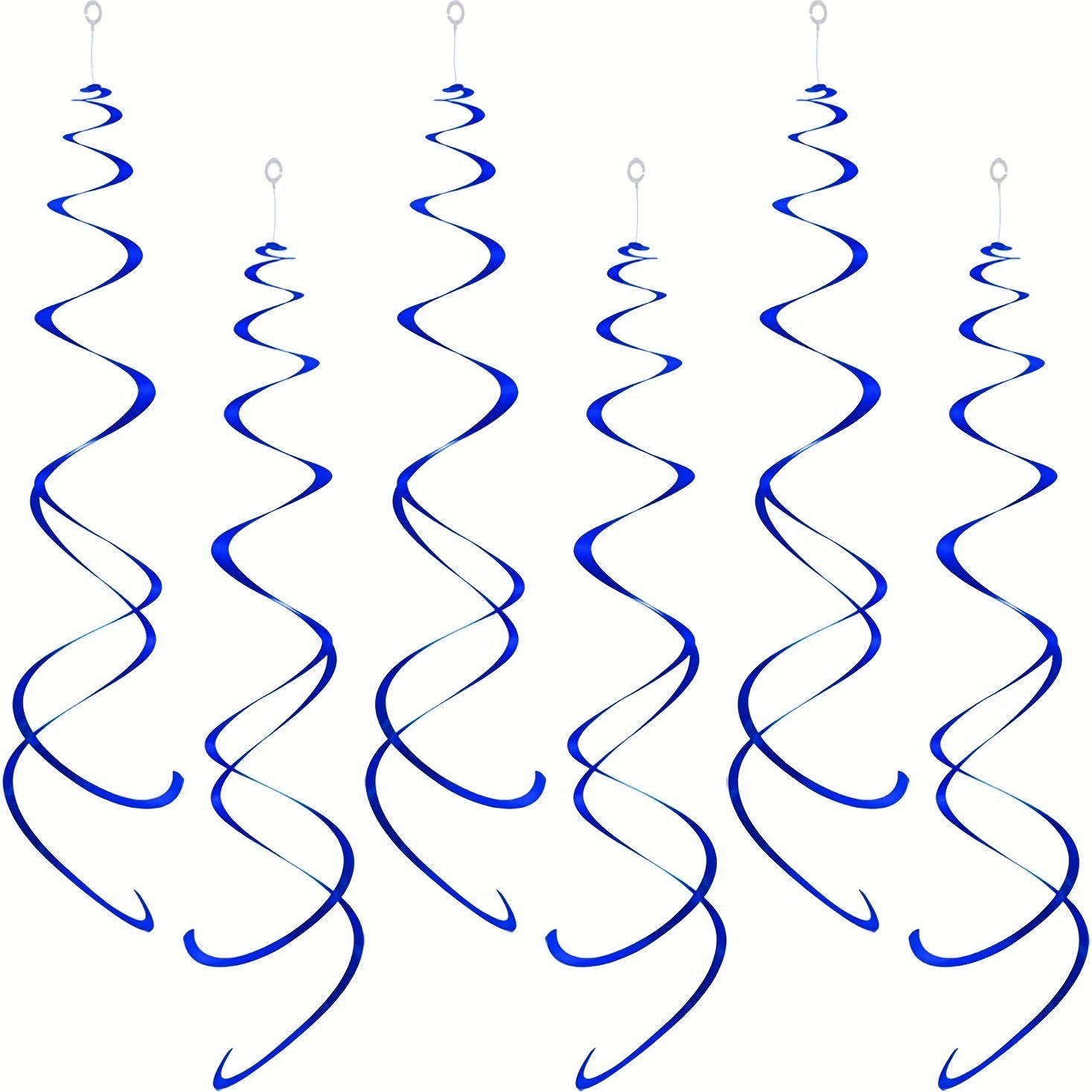 12pcs Foil Swirl Hanging Decoration Birthday Halloween Wedding Baby Shower Party