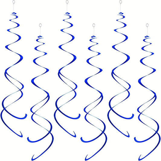 12pcs Foil Swirl Hanging Decoration Birthday Halloween Wedding Baby Shower Party