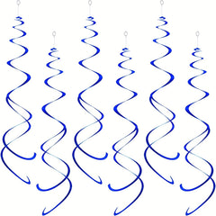 12pcs Foil Swirl Hanging Decoration Birthday Halloween Wedding Baby Shower Party