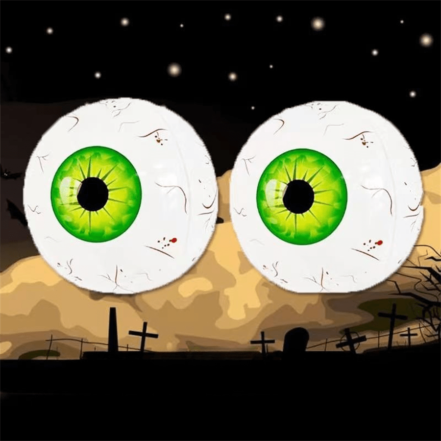 2pcs 55-inch 4D Eye Balloon Halloween Decoration Supplies