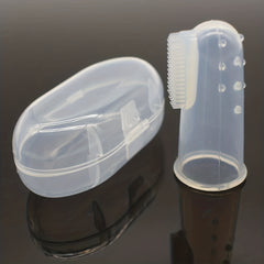 Soft Bristle Pet Finger Toothbrush for Dog Teeth Cleaning