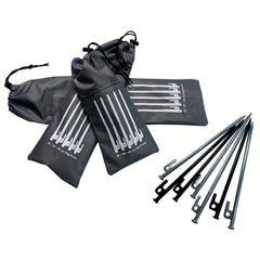 Portable Gray Ground Nail Storage Bag Camping Accessories
