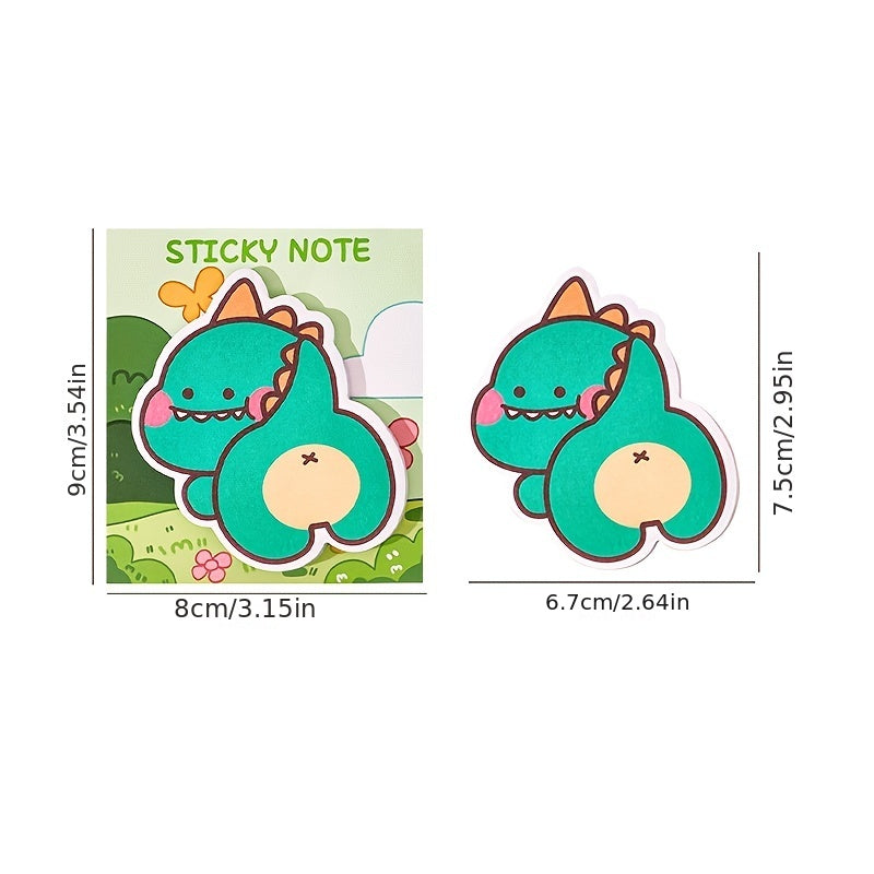 30 Sheets Dinosaur Alien Sticky Notes Memo Paper for Students