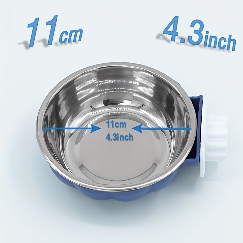 Removable Stainless Steel Dog Bowl for Enhanced Feeding