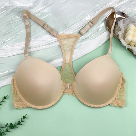  Sexy Bra Solid Underwire Stretch Lace Racer Back Bra