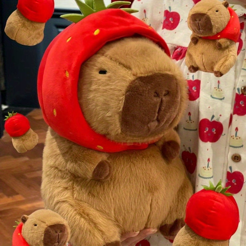 Strawberry Head Doll Guinea Pig Plush Toy