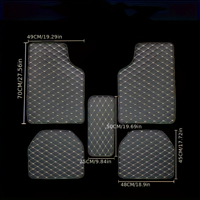 Waterproof Leather Car Carpet Set