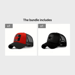 Pentagram Pattern Mesh Baseball Cap