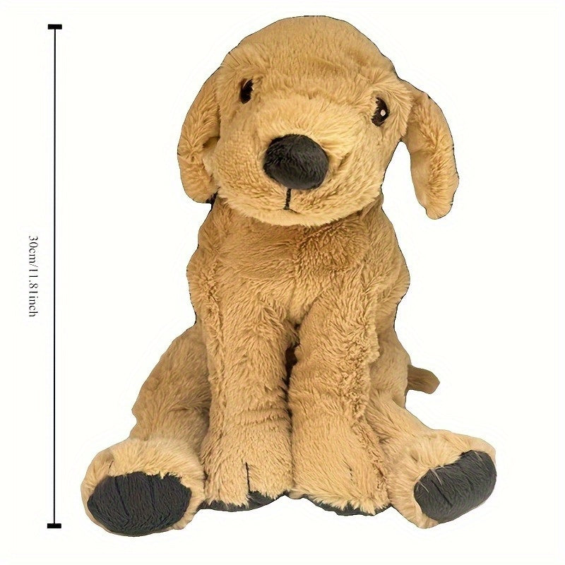 Labrador Plush Dolls Soft Hugging Stuffed Animals Deep Brown Gift Home Decor