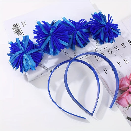 Multicolored Hair Ball Hair Hoop Hair Accessories for Party