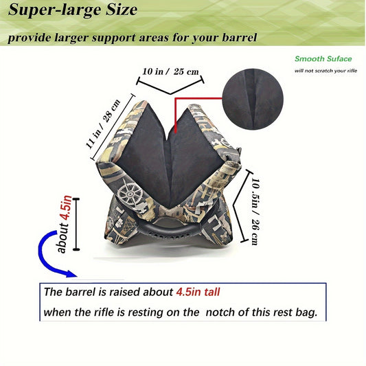 Portable Water Proof Sandbag Rest Bag, Unfilled