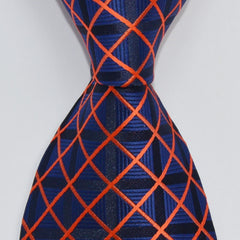Men's Classic Necktie Patterned Tie Business Tie Grid Party Wedding Tie