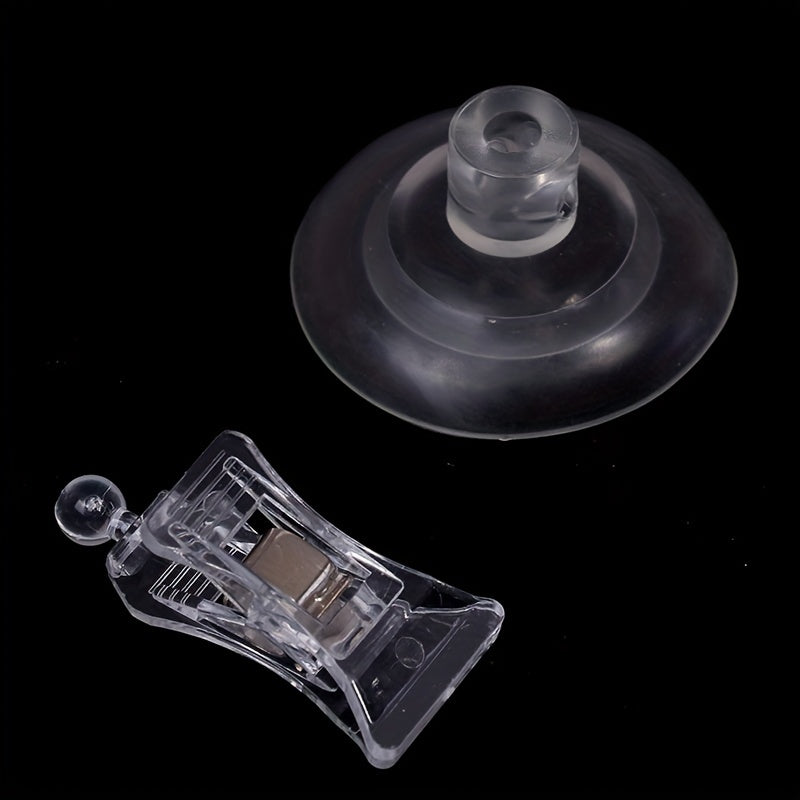2pcs Sucker Clamp Wall Suction Cup Clip for Living Room