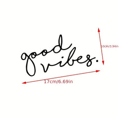 Good Vibes Car Sticker Set - Front & Rear Glass Body Pull Stickers