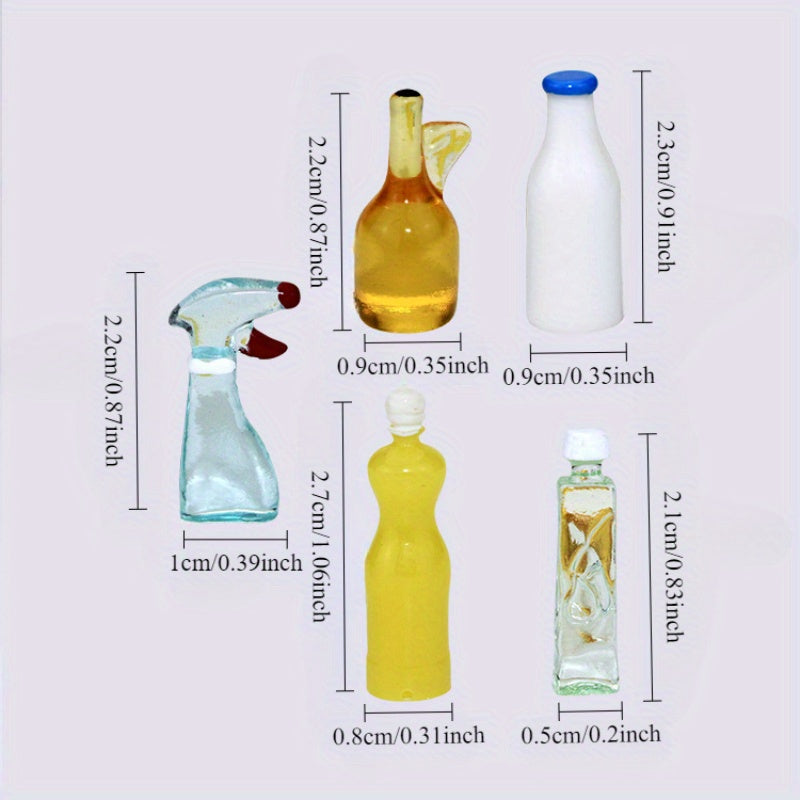 1:12 Scale Dollhouse Mini Kitchen Seasoning Set