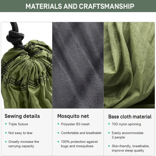 ETROL Hammock with Mosquito Net - Outdoor Camping Gear