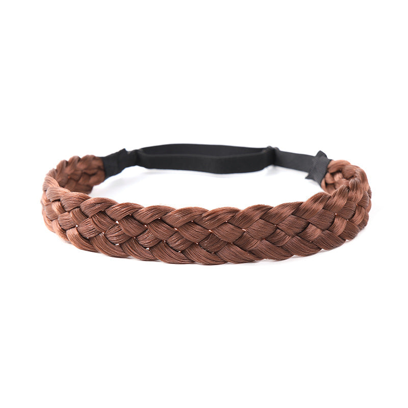 Vintage Twist Braid Headband Wig Solid Hair Accessories For Women
