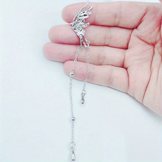 Butterfly Tassel Ear Bone Clip Earrings Women Girls Party Accessories