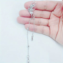 Butterfly Tassel Ear Bone Clip Earrings Women Girls Party Accessories