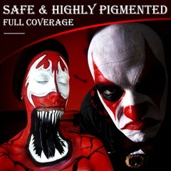 Red Cream Face Body Paint Halloween Makeup Clown Devil Red