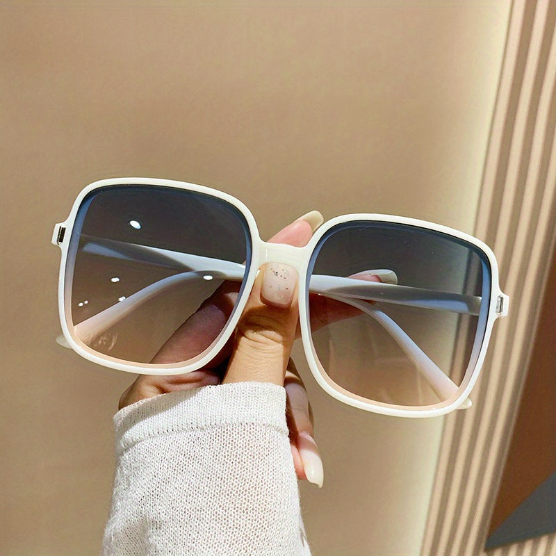 Large Square Sunglasses UV400 Sun Shades Glasses for Beach Vacation Travel