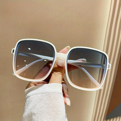 Large Square Sunglasses UV400 Sun Shades Glasses for Beach Vacation Travel